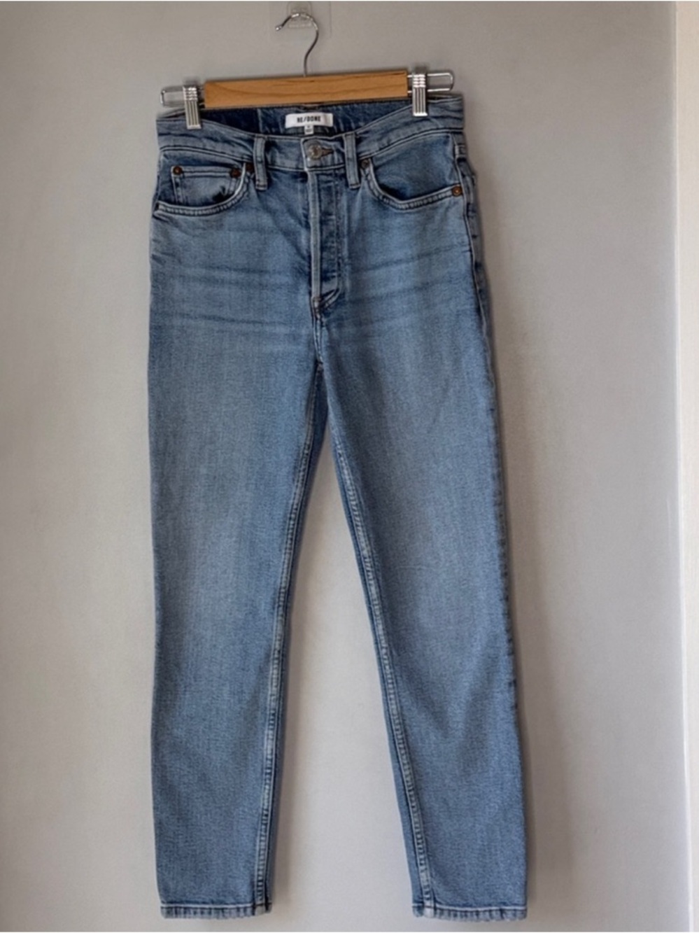 Re/Done 90s High Rise Ankle Crop Jeans